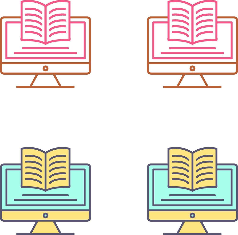 Digital Learning Icon Design vector