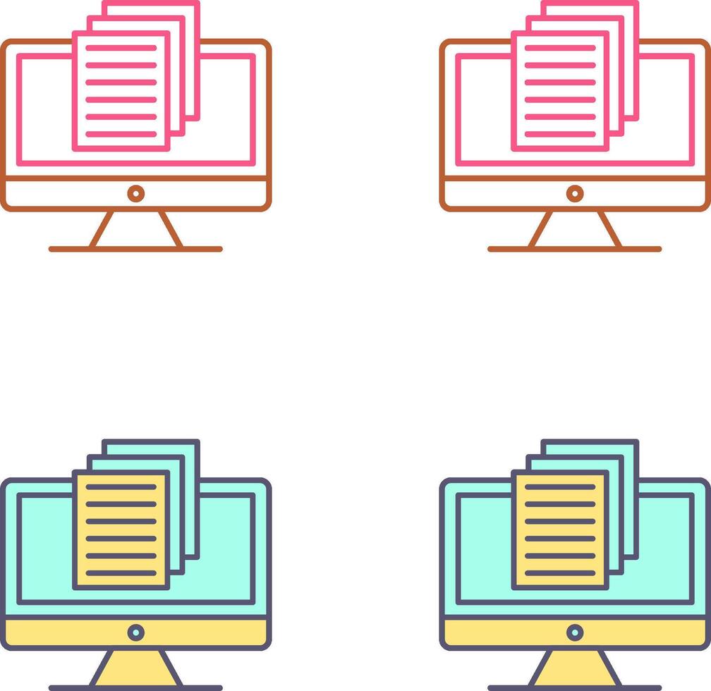 Document Icon Design vector