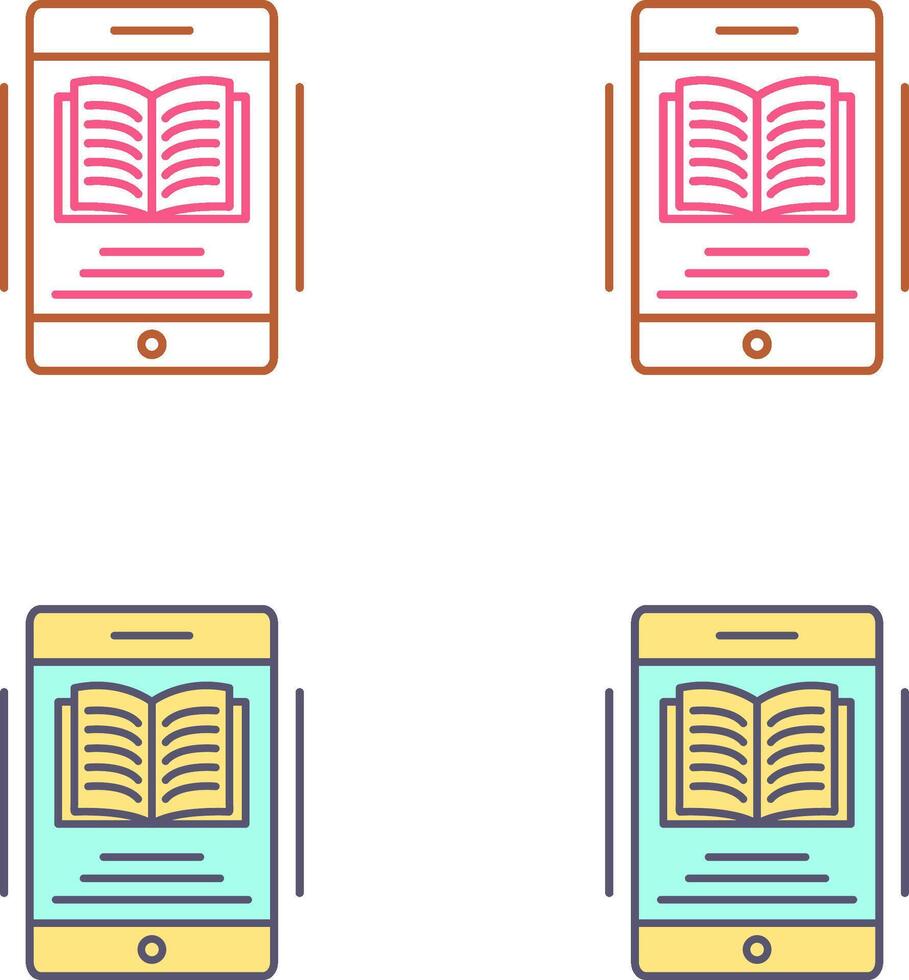Ebook Icon Design vector