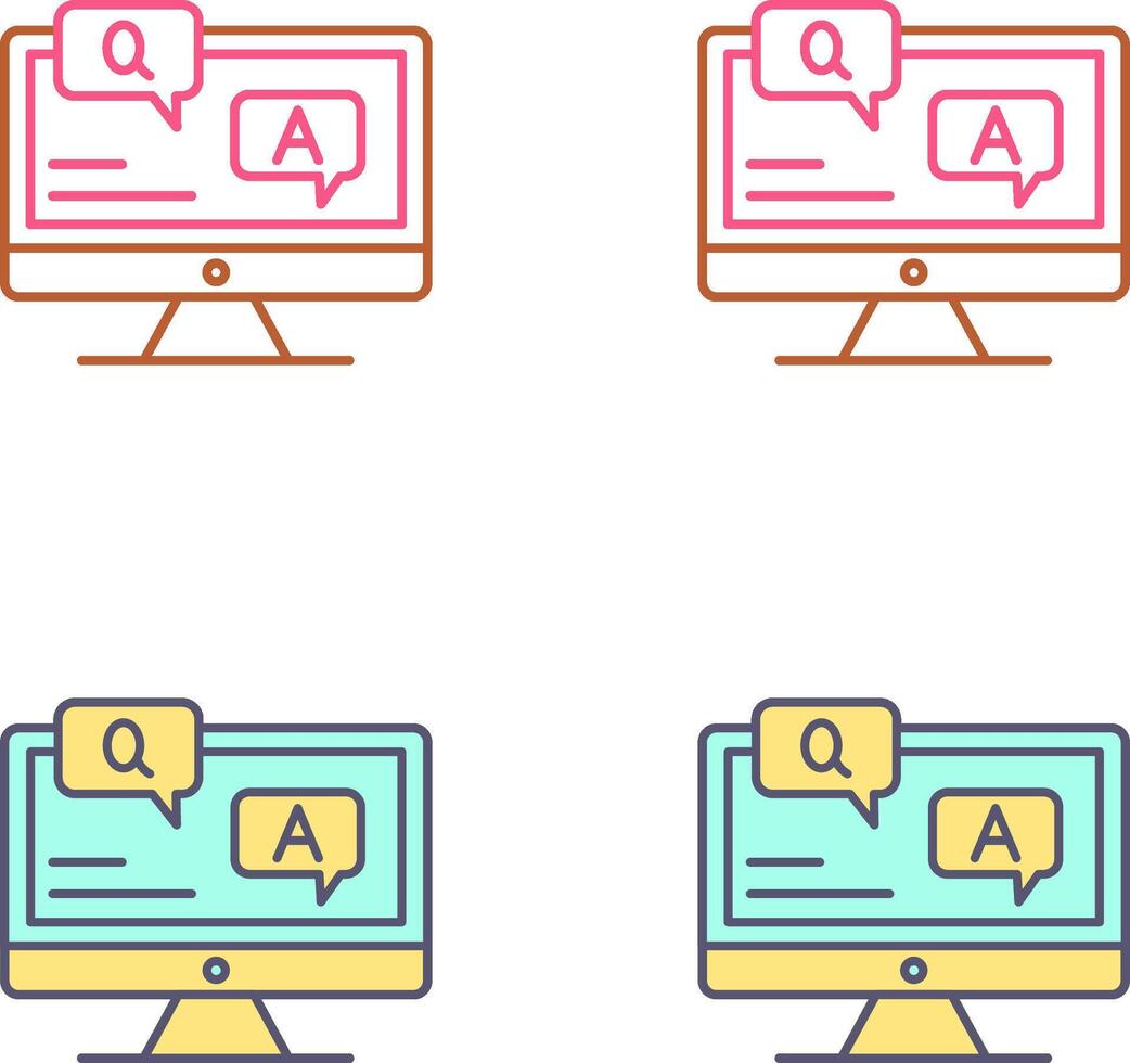 Faq Icon Design vector