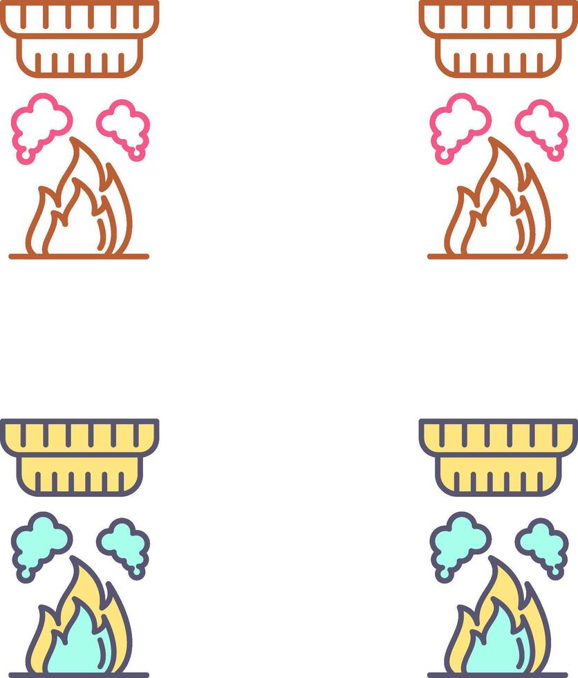 Smoke Detector Icon Design vector