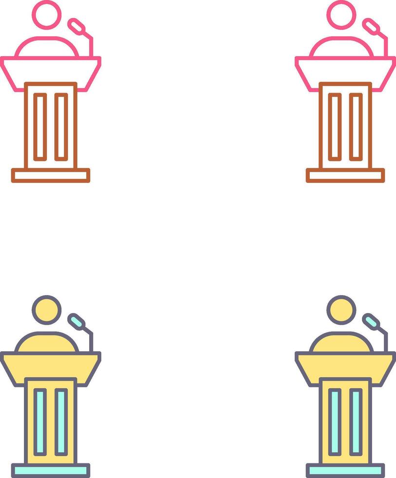 Podium Icon Design vector