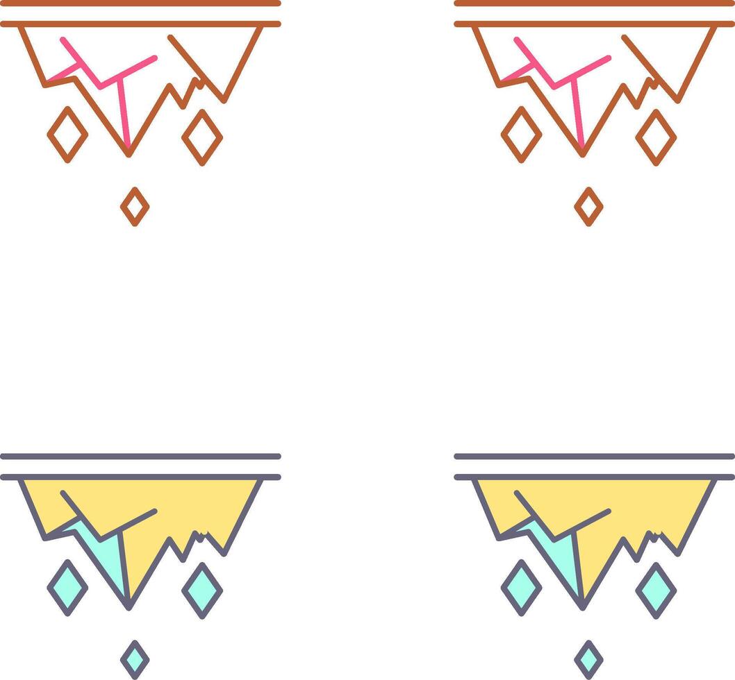 Icicle Icon Design vector