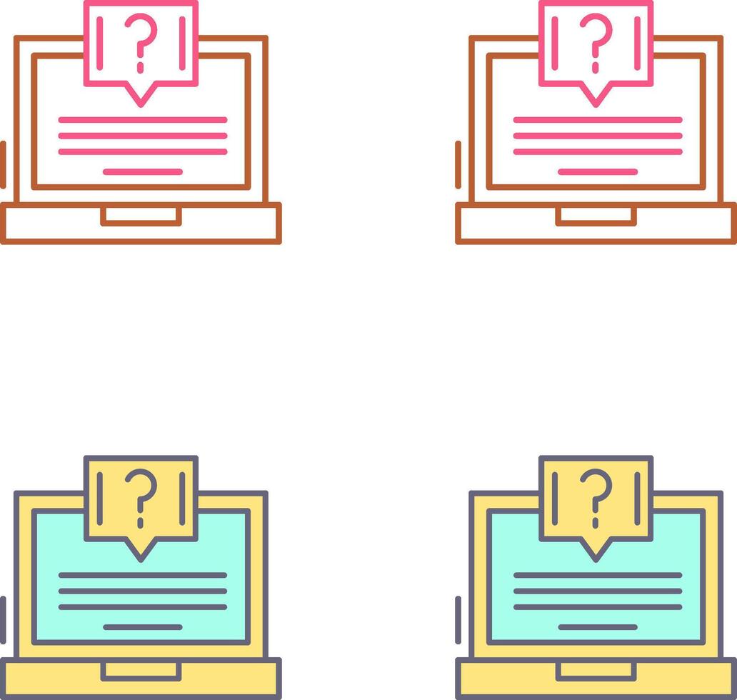 Question Icon Design vector