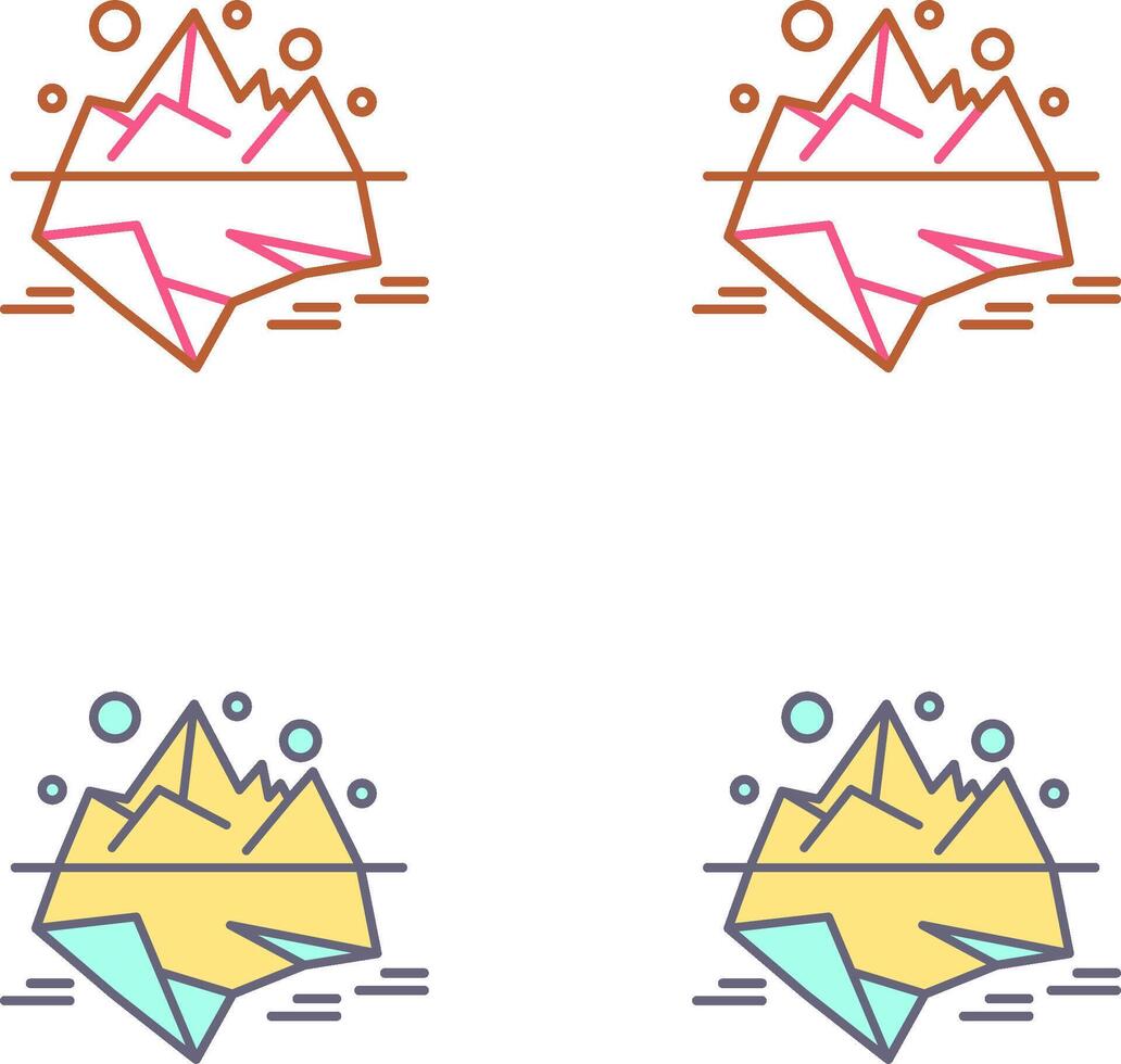 Iceberg Icon Design vector