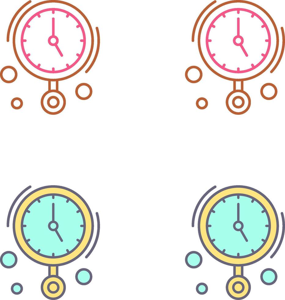 Wall Clock Icon Design vector