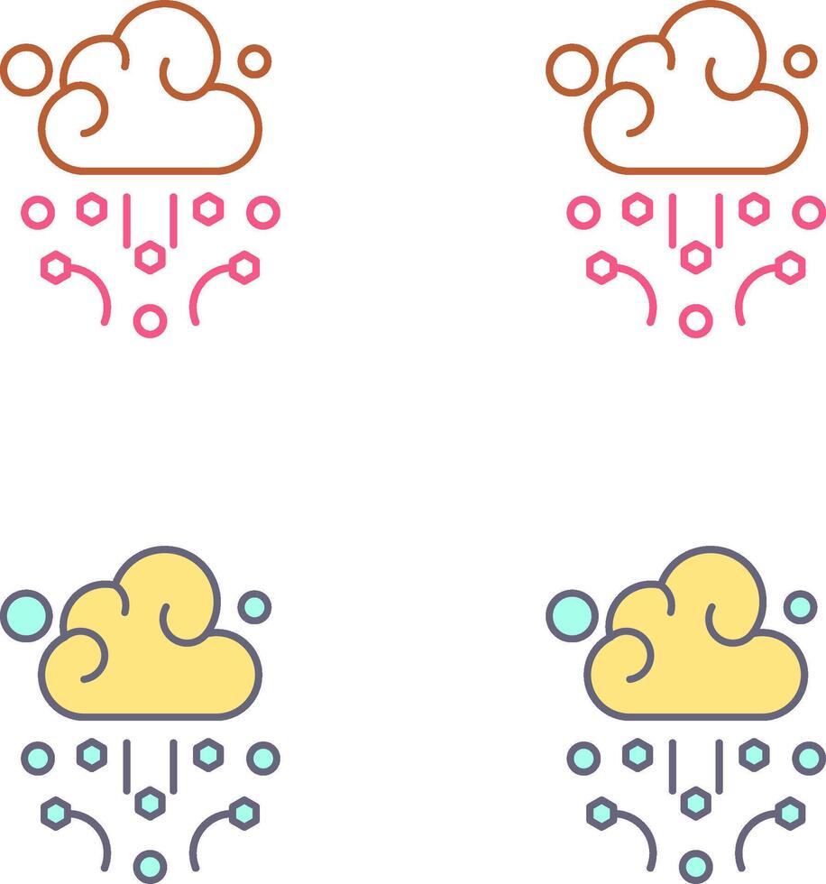 Hail Icon Design vector