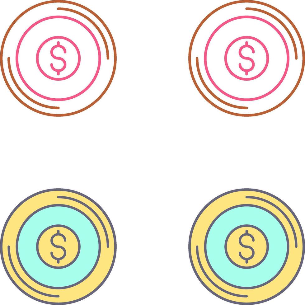 Coin Icon Design vector