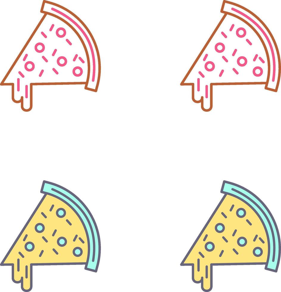 Pizza Slice Icon Design vector