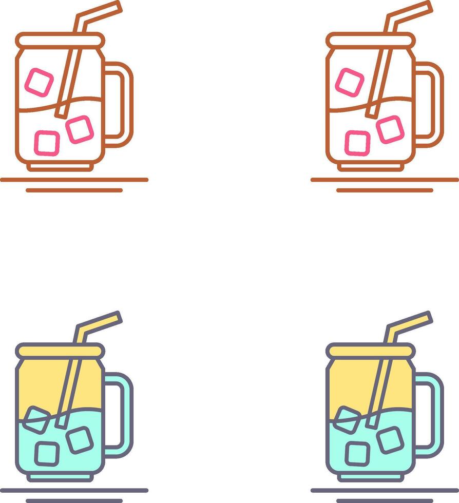 Iced Tea Icon Design vector