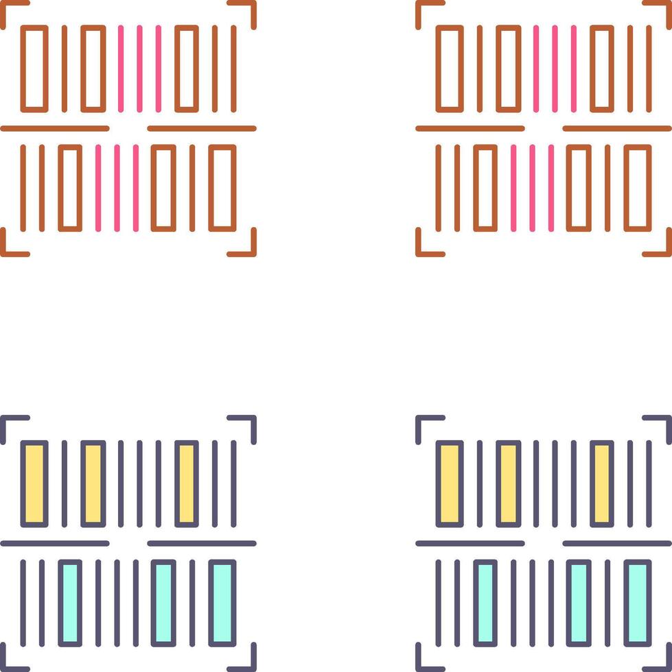 BarCode Icon Design vector