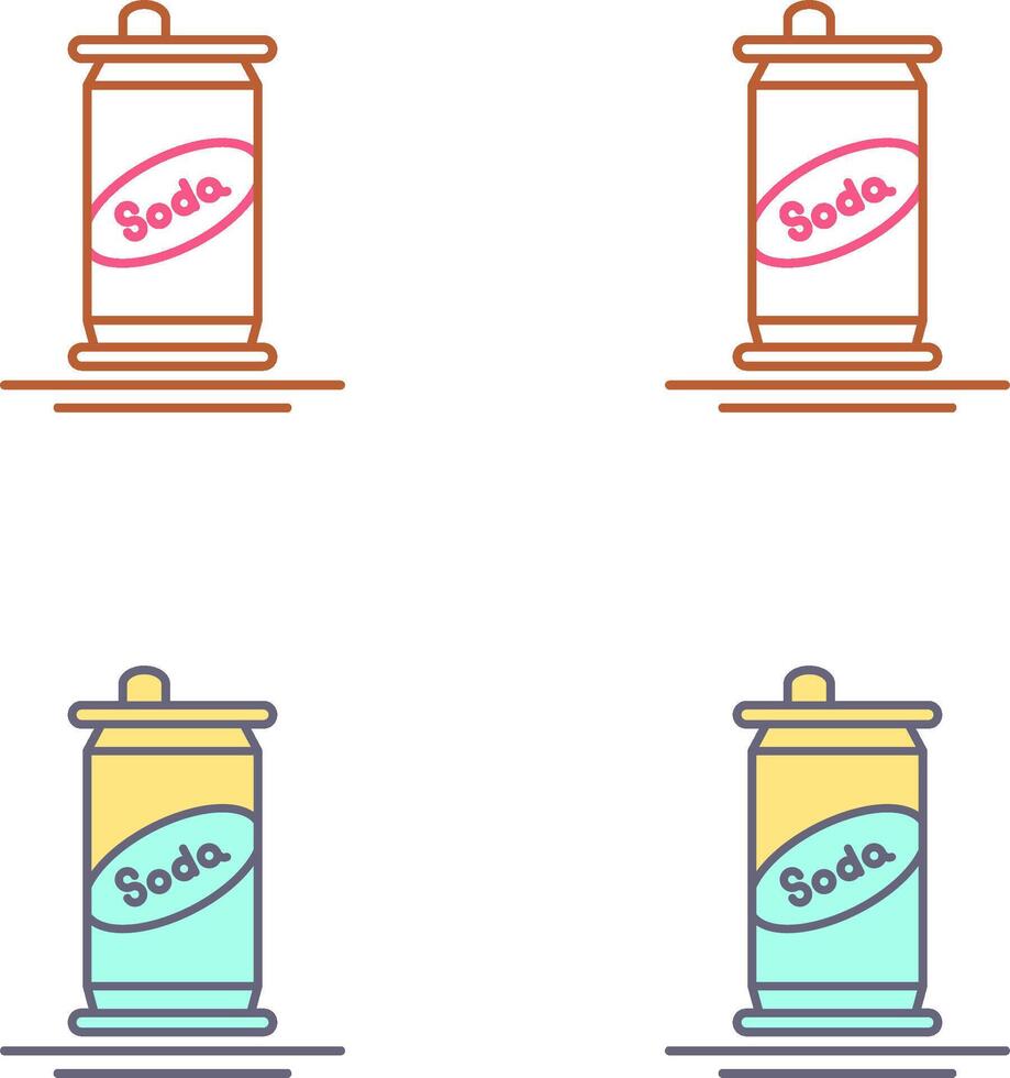 Soda Can Icon Design vector