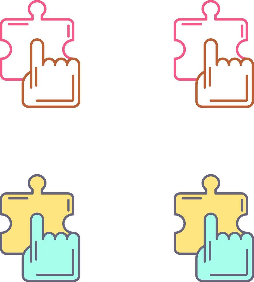 Quick Selection Icon Design vector