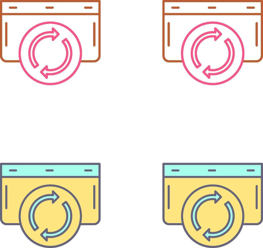 Refresh Icon Design vector