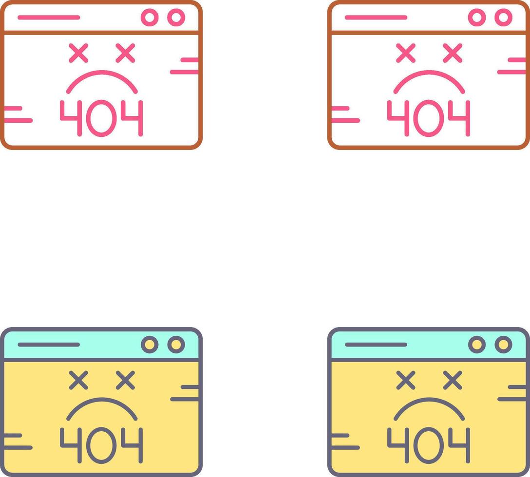 404 Error Icon Design vector