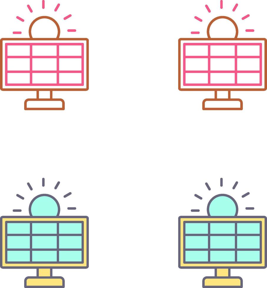 Solar System Icon Design vector