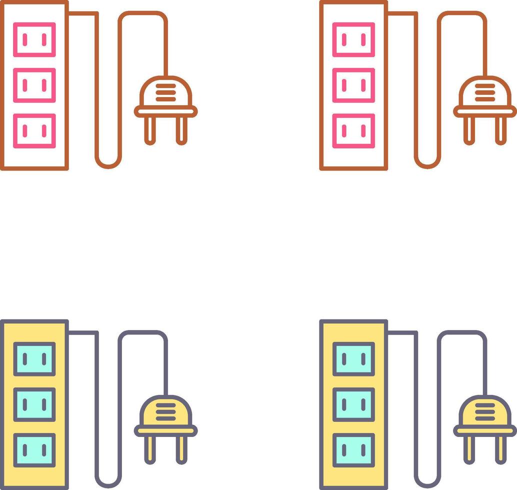 Power Socket Icon Design vector