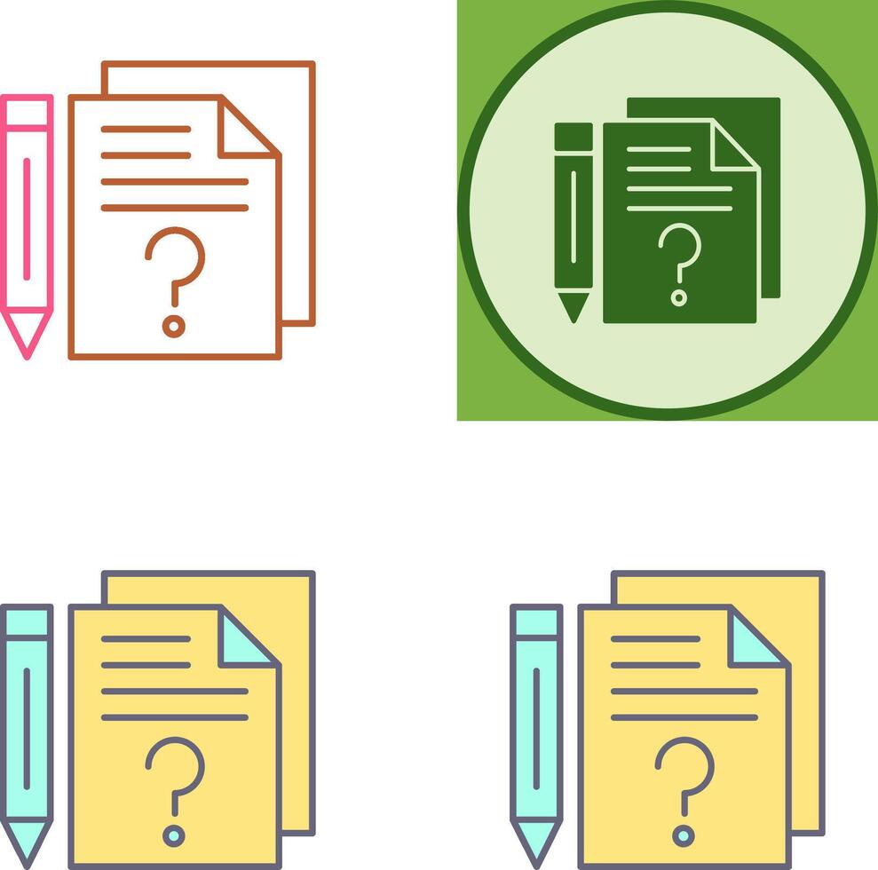 Question Icon Design vector
