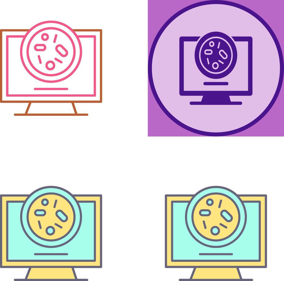 Petri Dish Icon Design vector