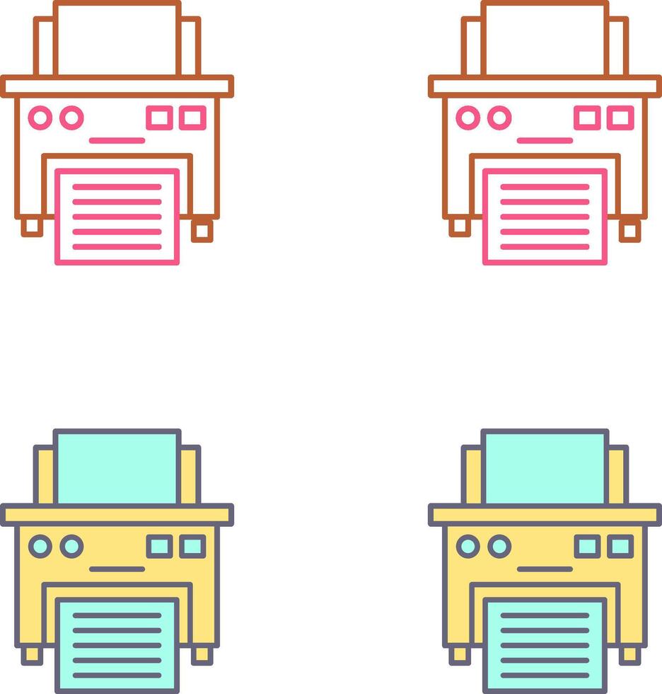 Printer Icon Design vector