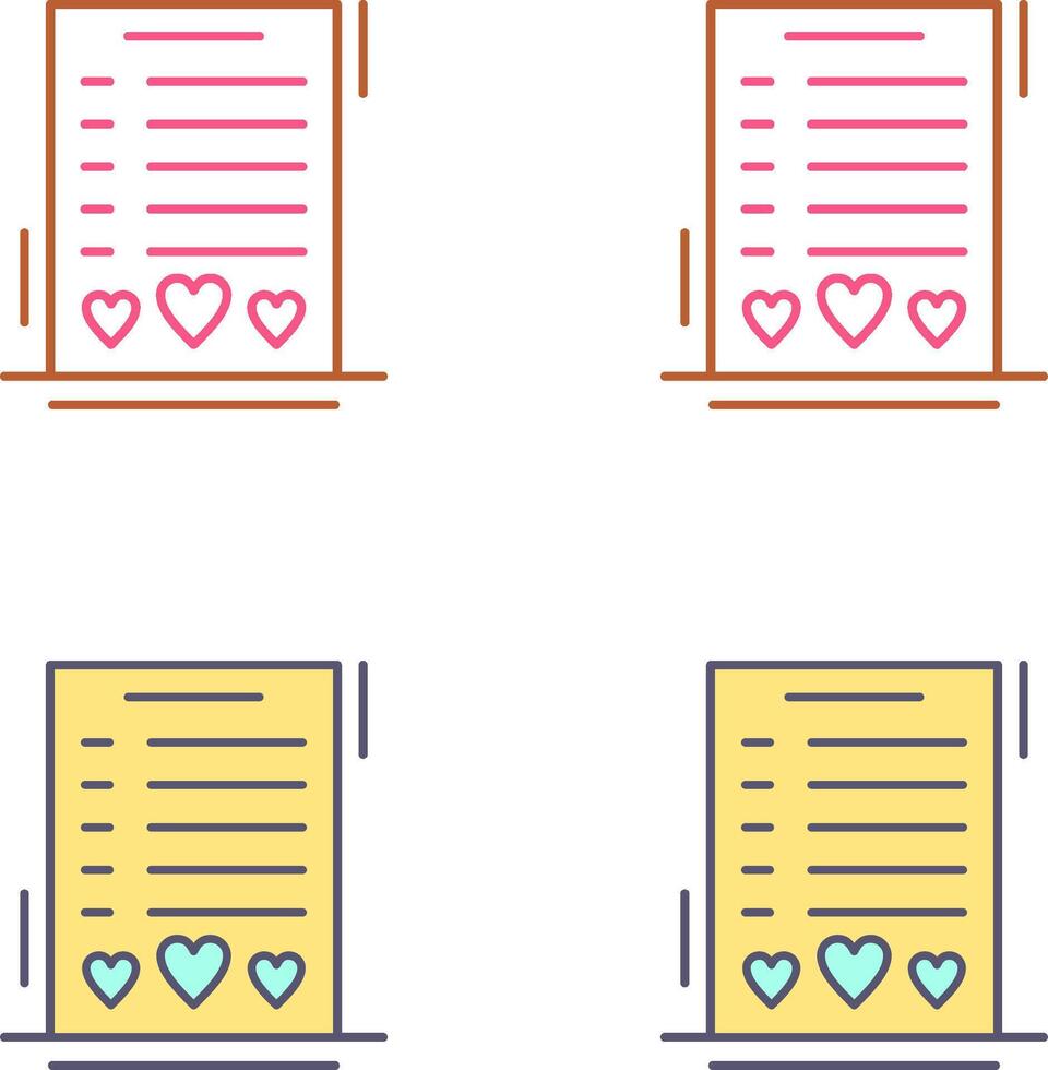 Wishlist Icon Design vector