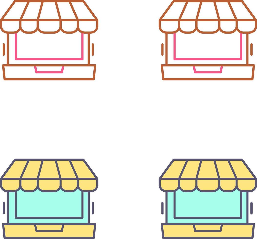 Online Shopping Icon Design vector