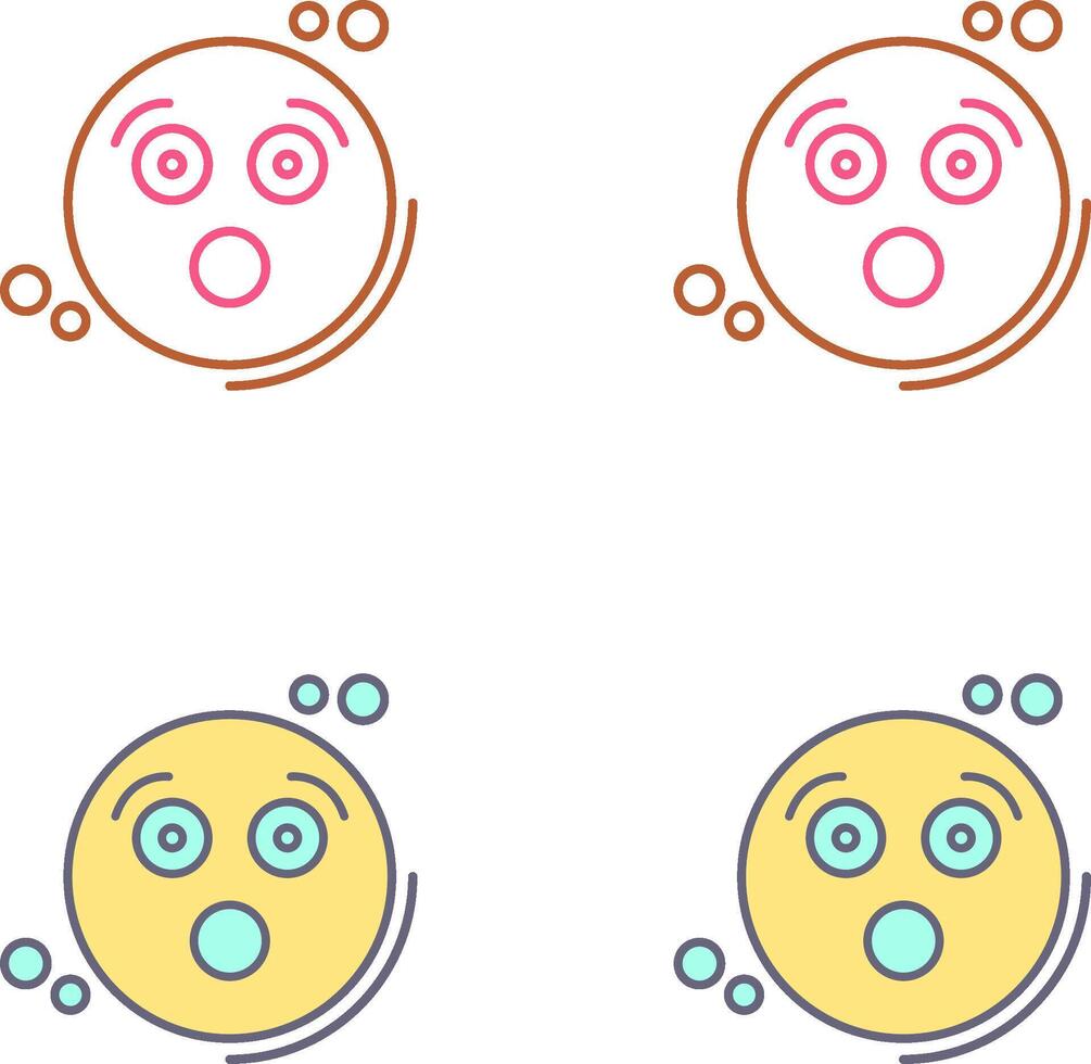 Surprised Icon Design vector