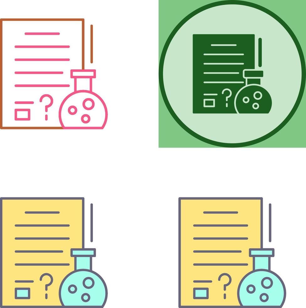 Hypothsis Icon Design vector