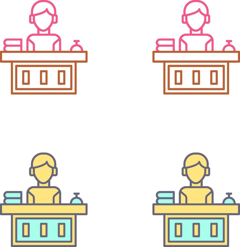Office Reception Icon Design vector