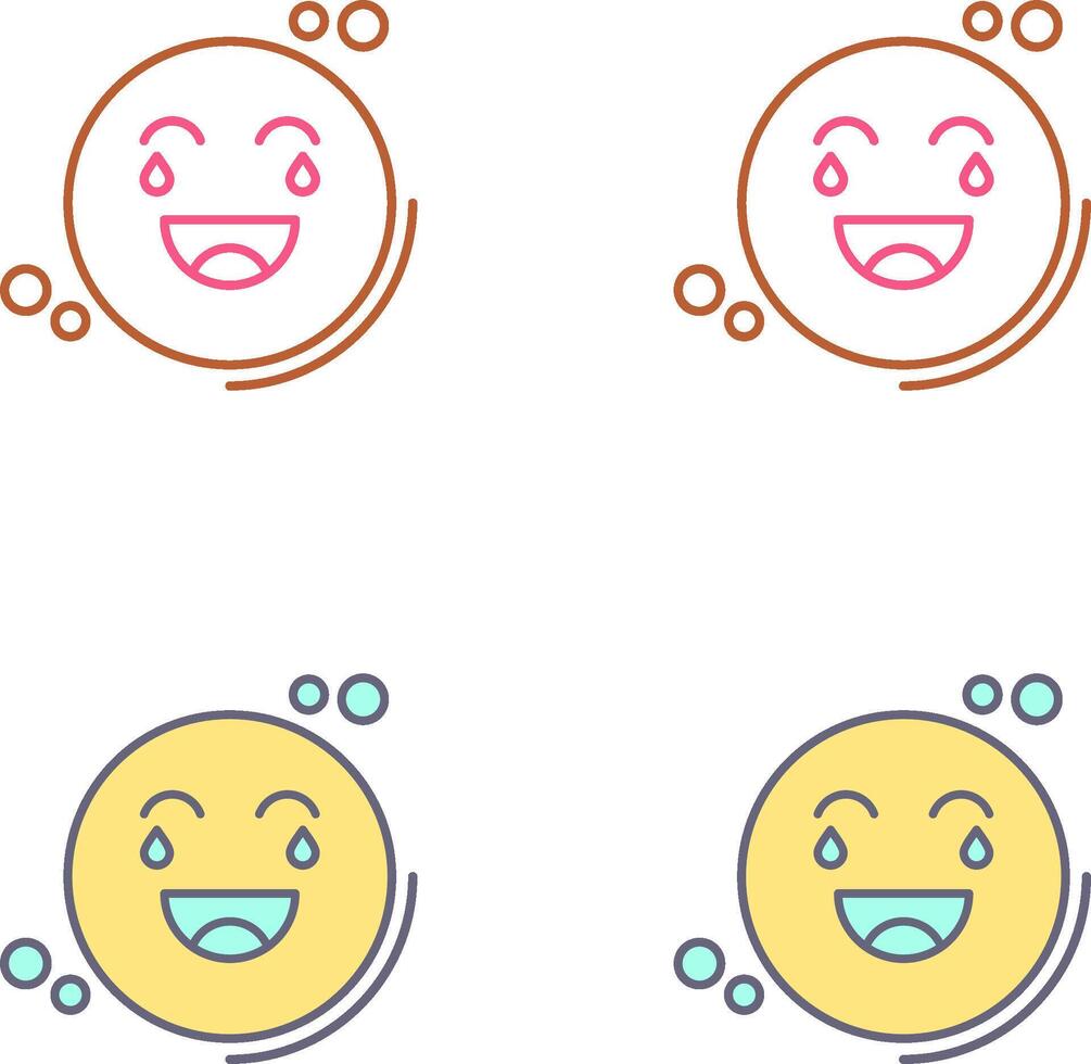 Loughing Icon Design vector