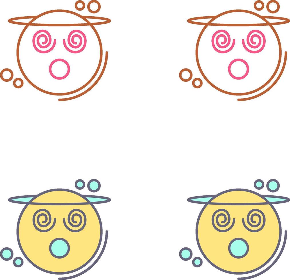 Dizzy Icon Design vector