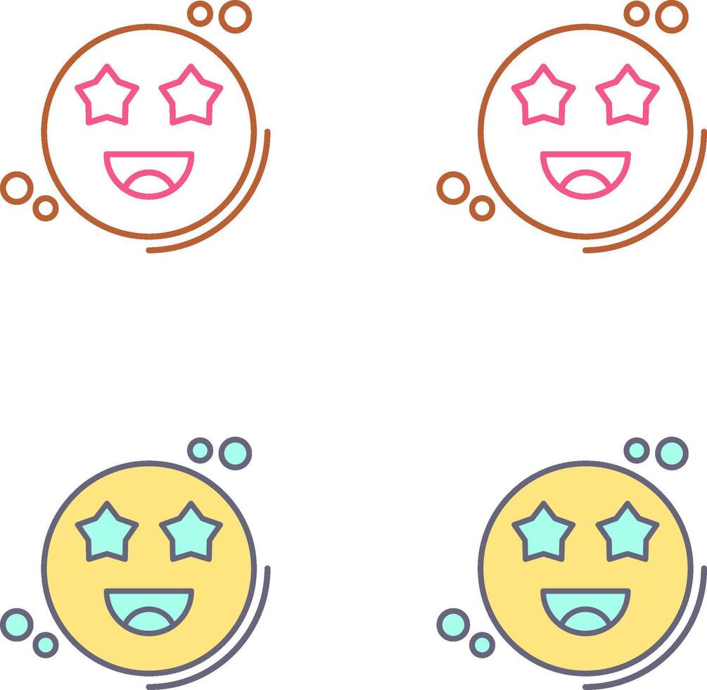 Starstruck Icon Design vector