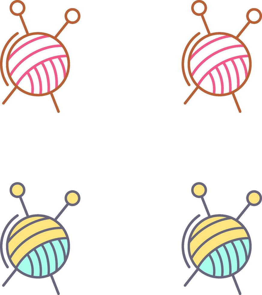 Knitting Icon Design vector