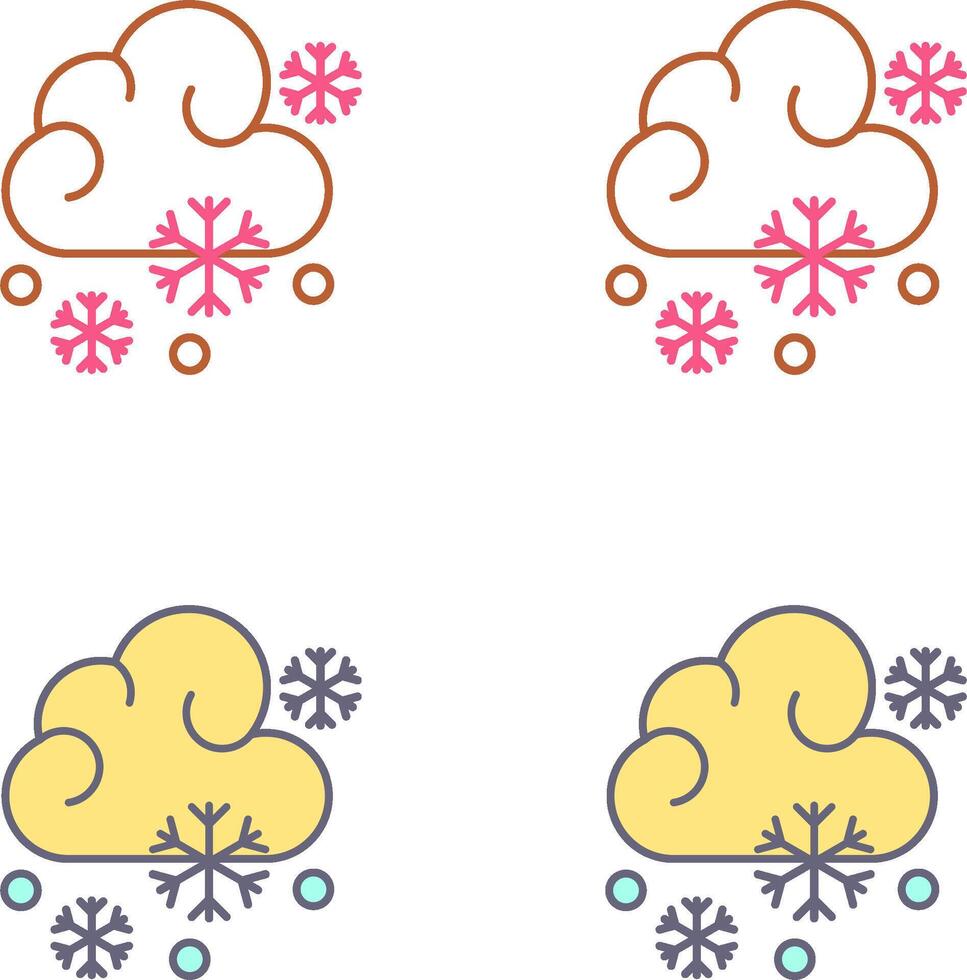 Snowy Icon Design vector