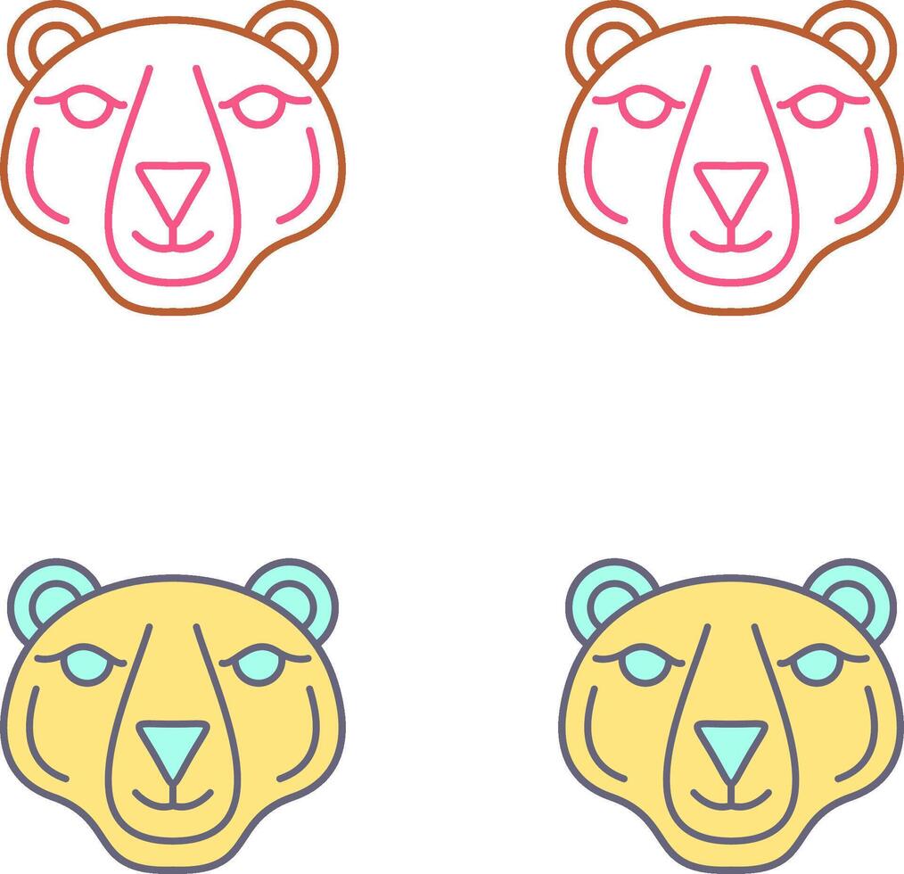 Polar Bear Icon Design vector