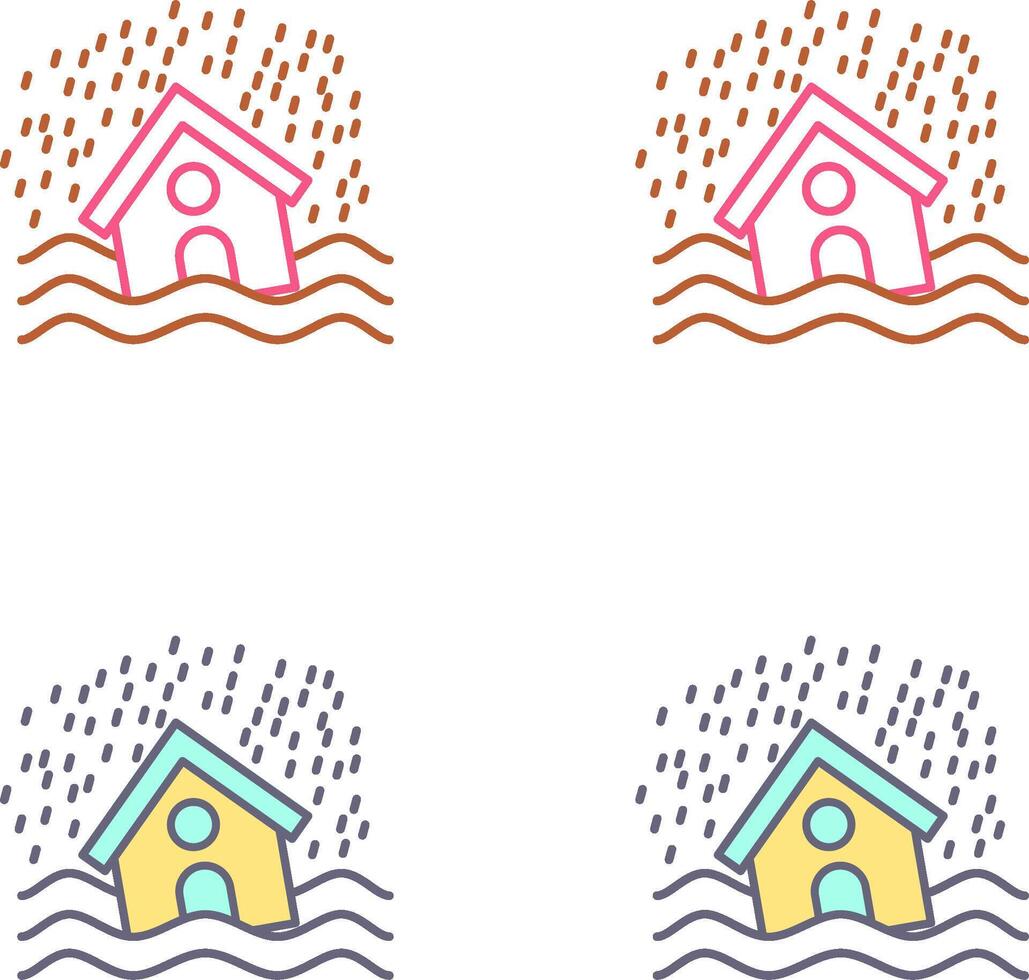 Disaster Icon Design vector