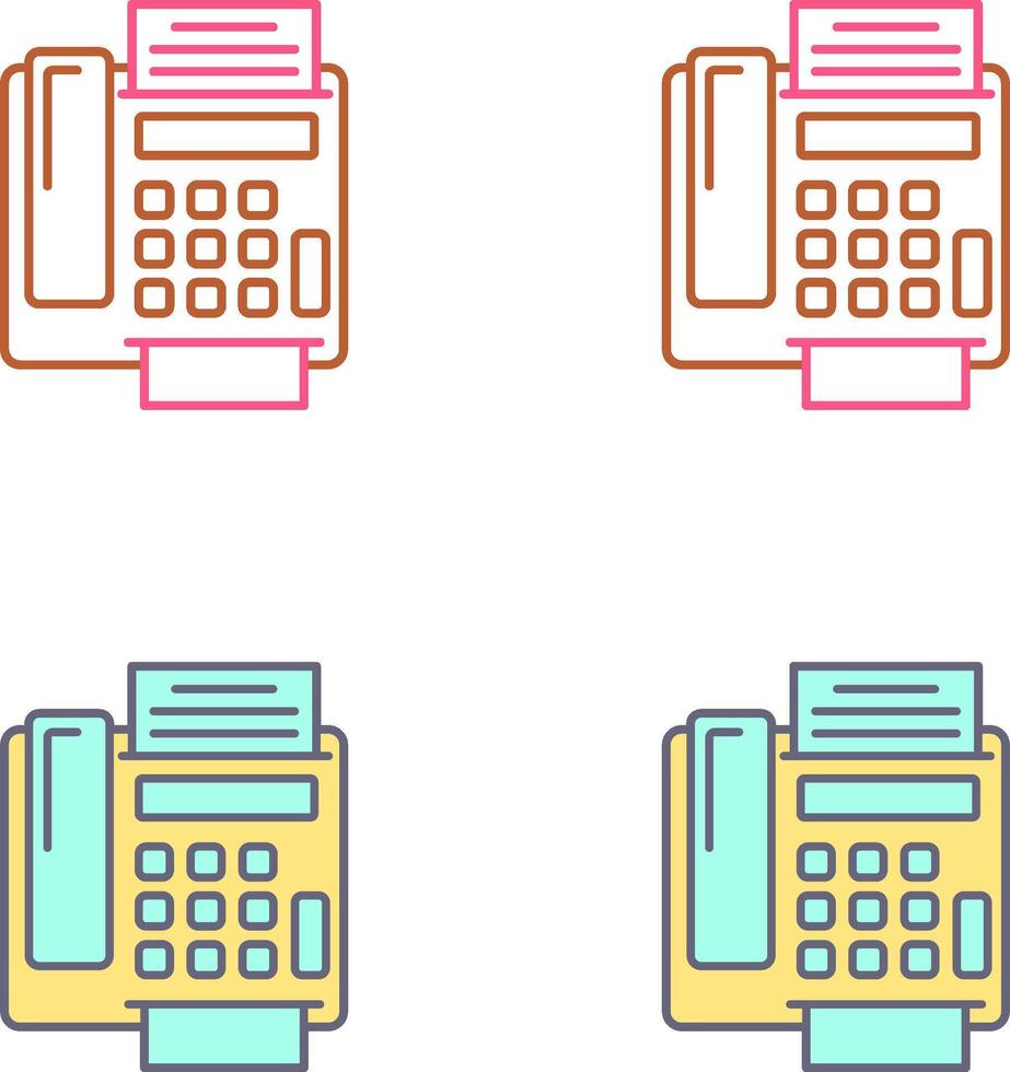 fax Machine Icon Design vector