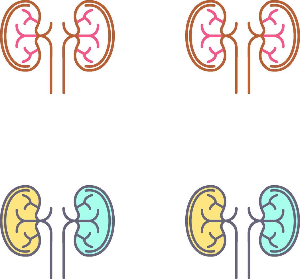 Kidney Icon Design vector