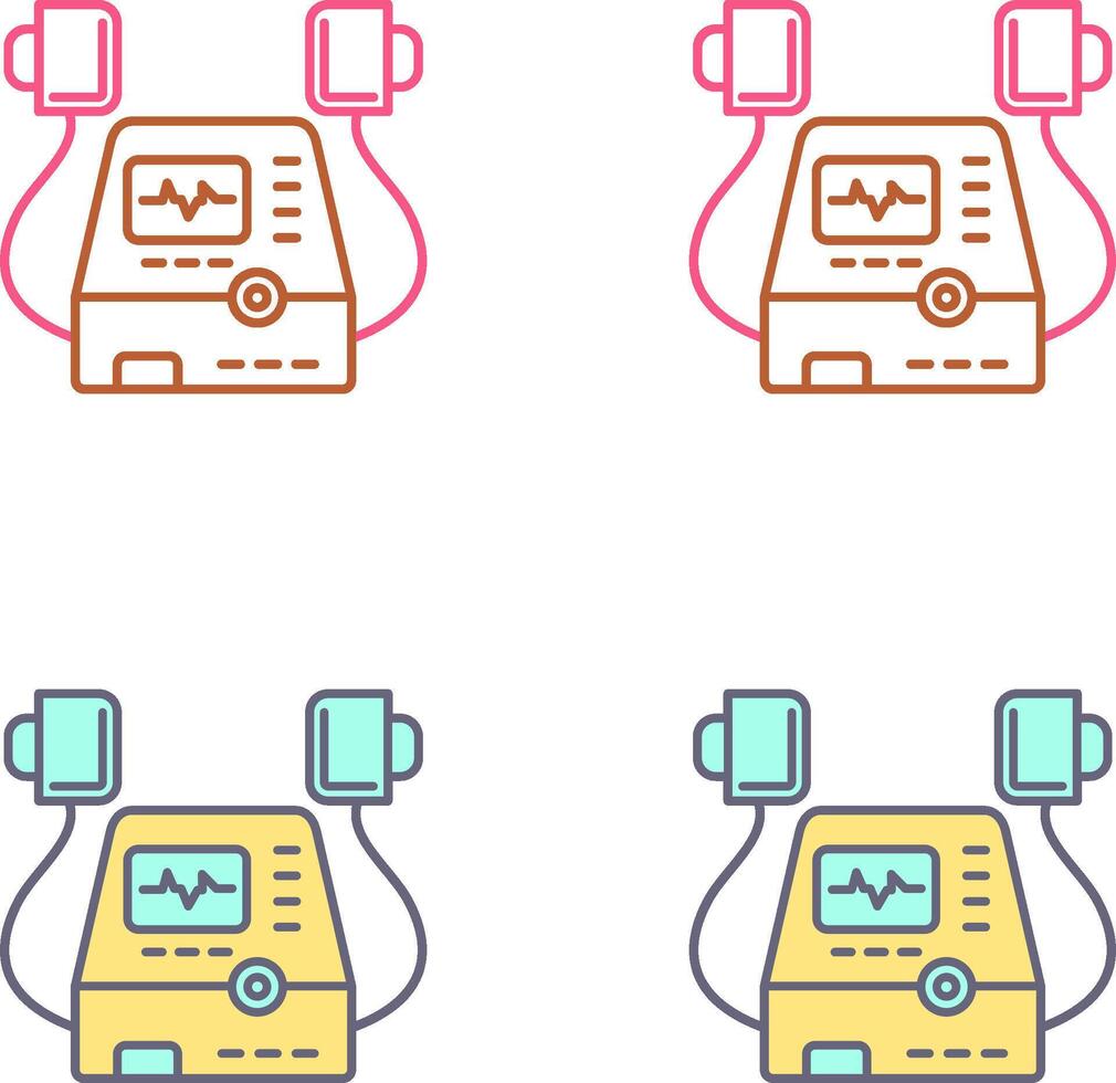 Defribillator Icon Design vector
