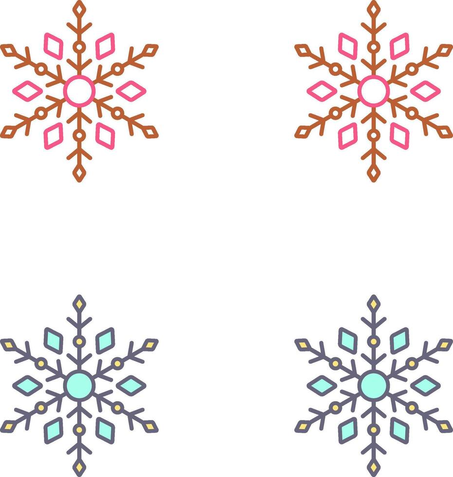 Snow Flake Icon Design vector