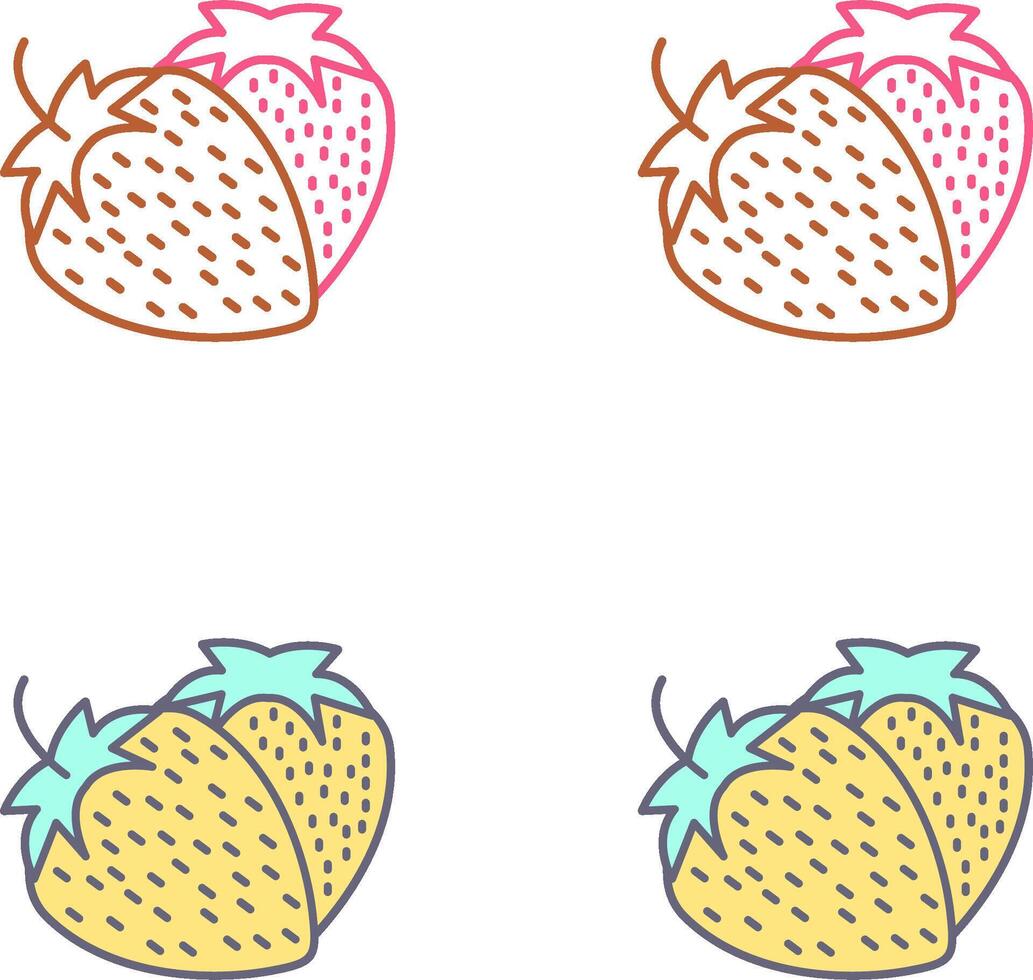 Strawberry Icon Design vector