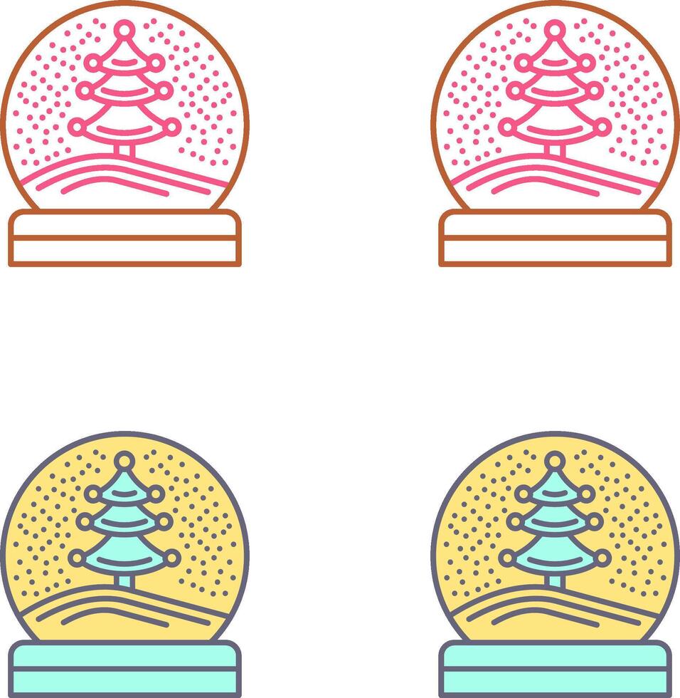 Snow Glob Icon Design vector