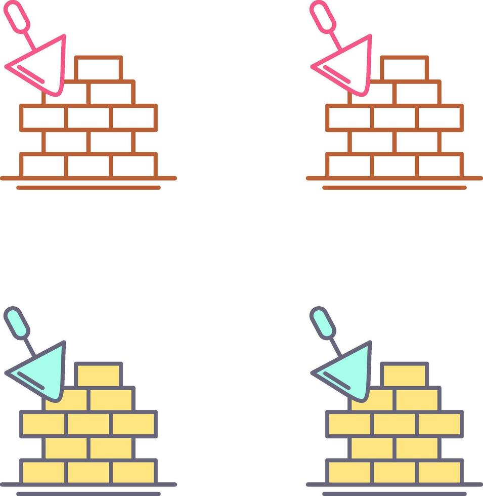 Brickwall Icon Design vector