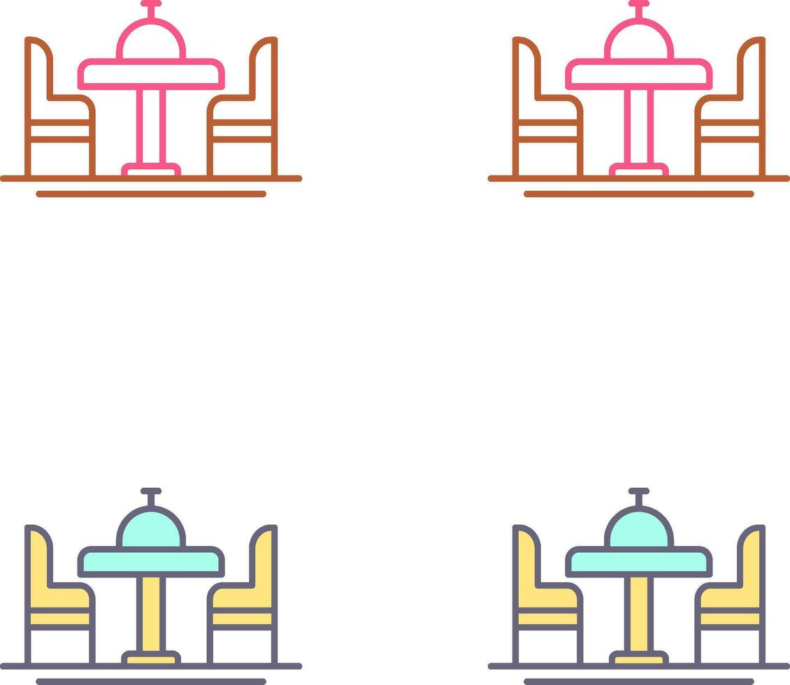 Dinning Table Icon Design vector