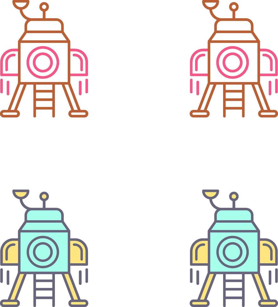 Lander Icon Design vector