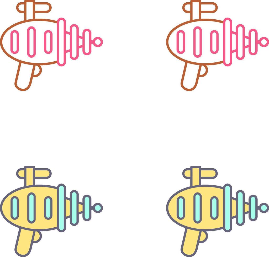 Laser Gun Icon Design vector