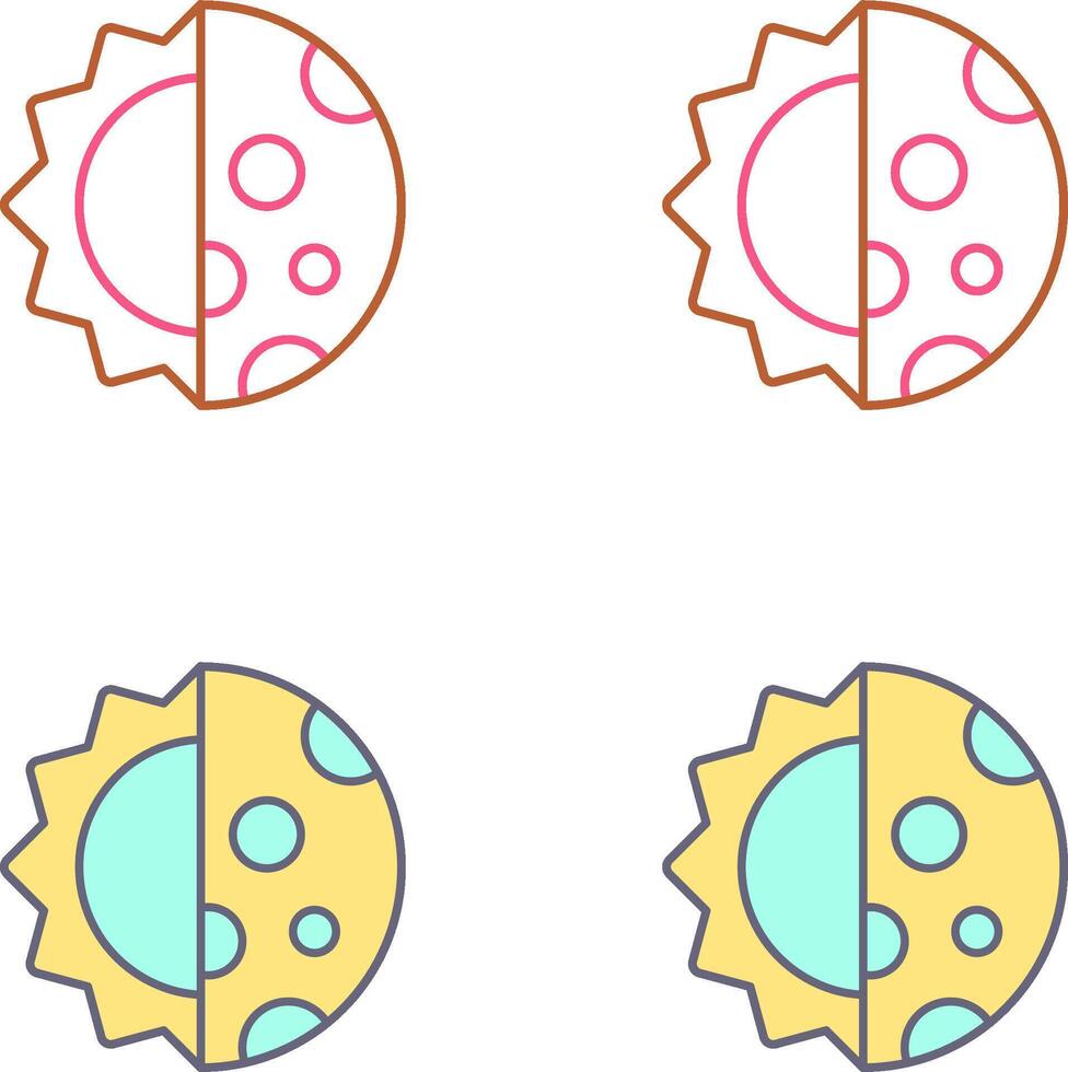 Day And Nigt Icon Design vector