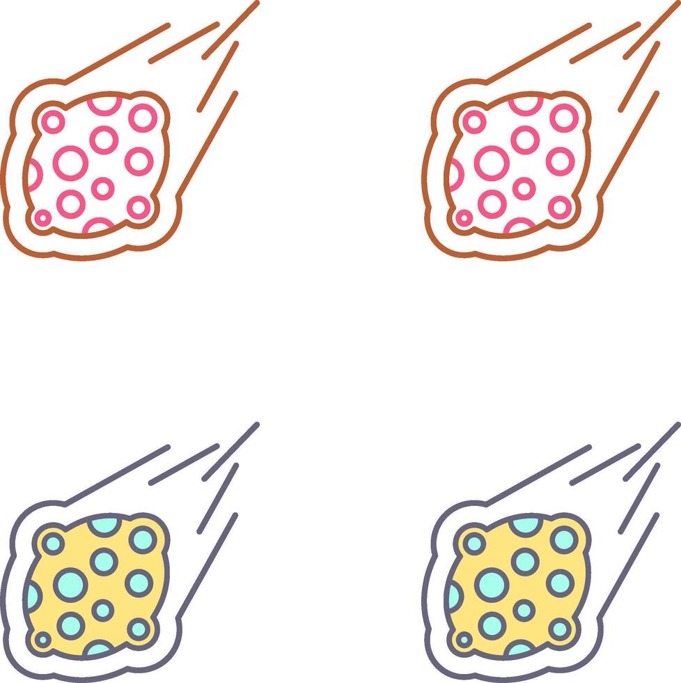Meteorite Icon Design vector