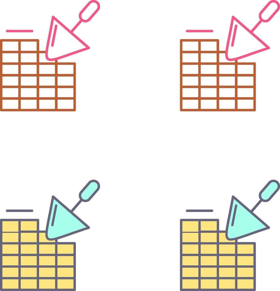 Brickwall Icon Design vector