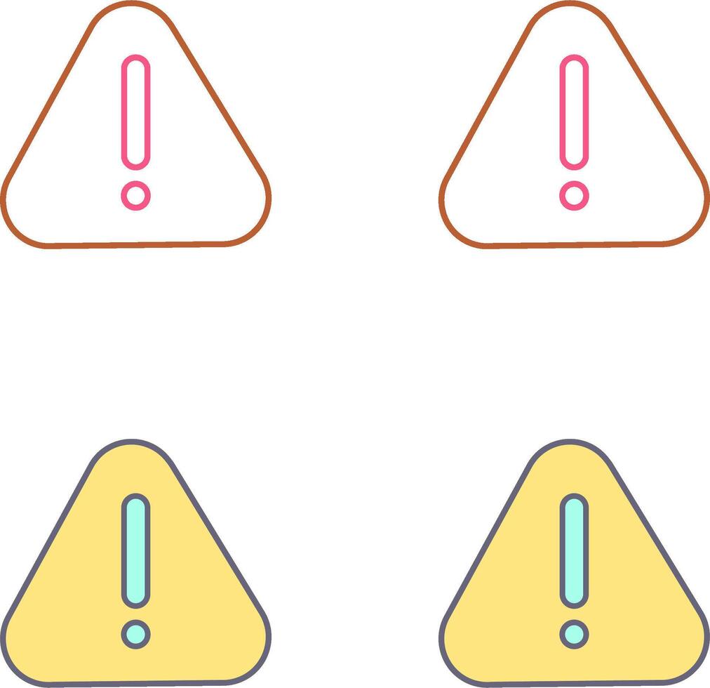 Warning Icon Design vector